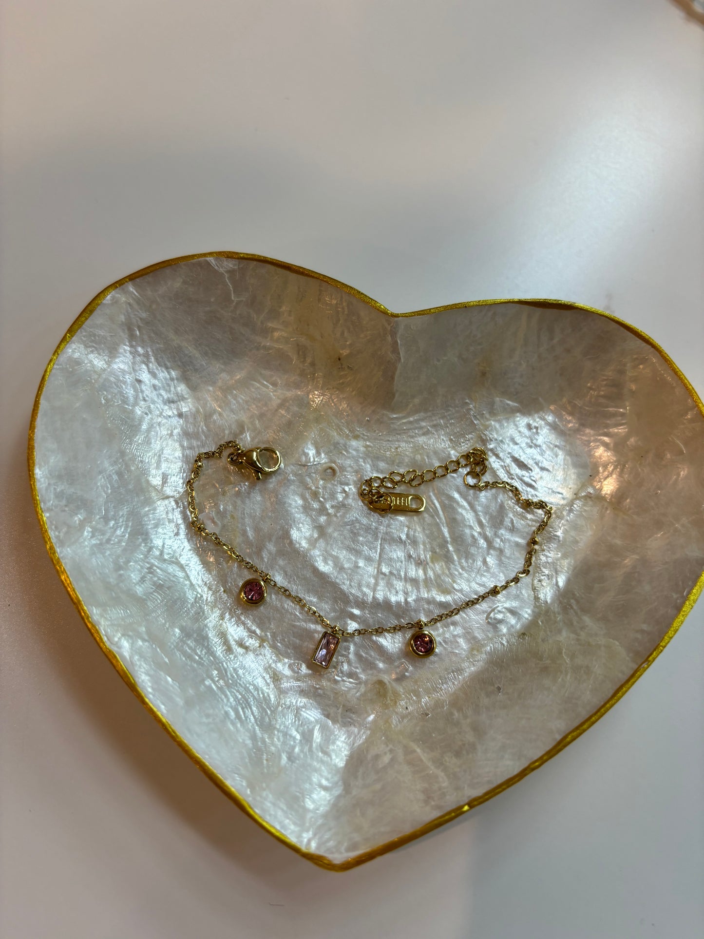 Pink Dimond gold bracelet