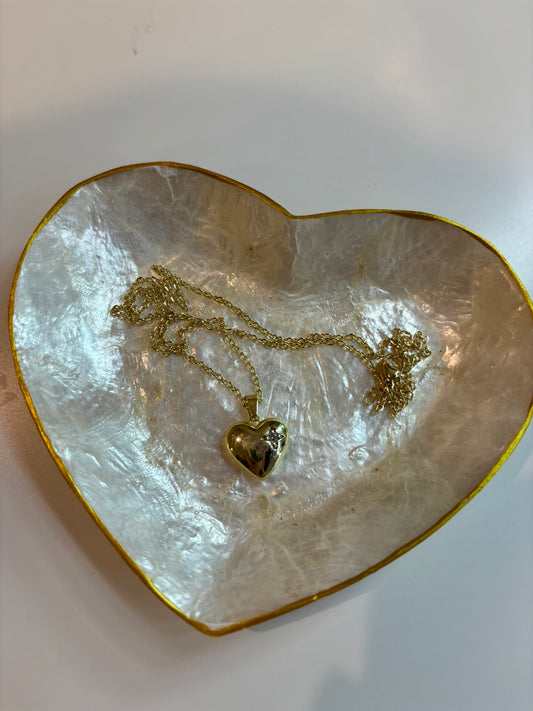 Gold heart necklace