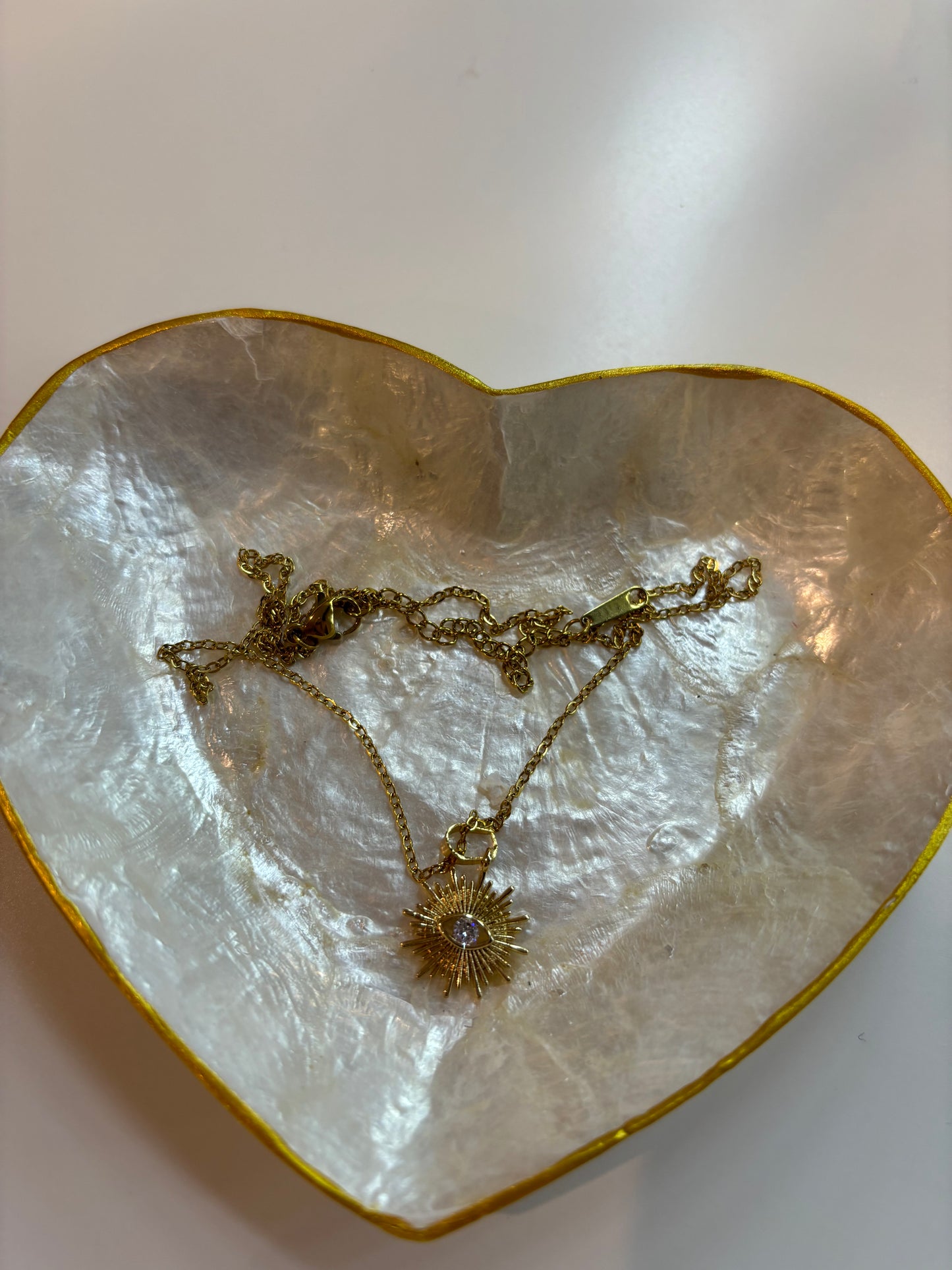 gold sun necklace