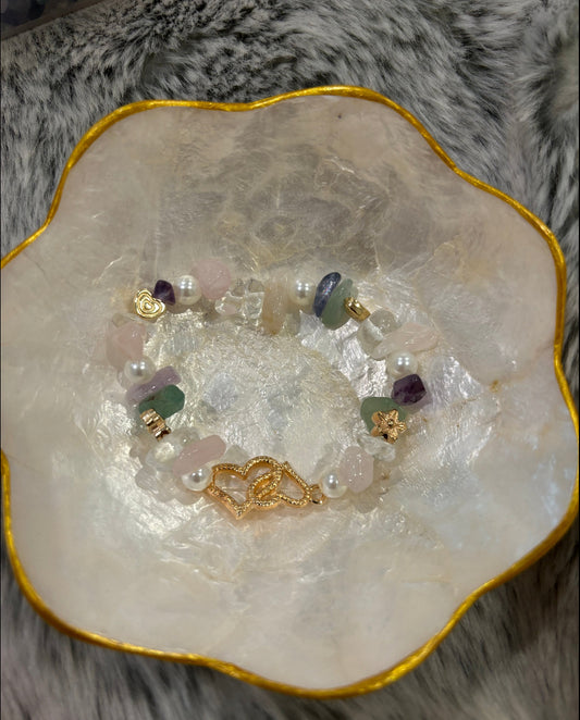 Charm crystal bracelet